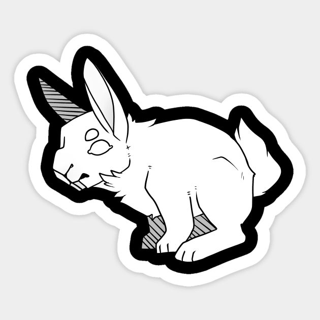 White Rabbit Sticker by Emptycreature